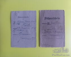 2 Stück Führerschen von 1936 und 1937 mit Versand !