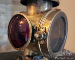 1908-1912 Brass Tail Light 9" Tall