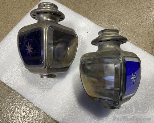 Pair of acetylene position lamps