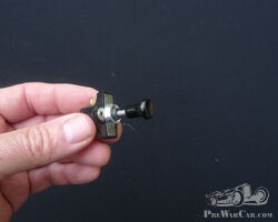 Simple ON / OFF switch with black knob