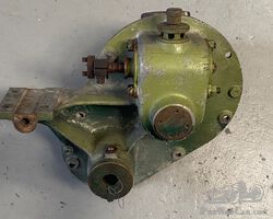 Renault AX crankcase cover including magneto drive assembly circa 1908
