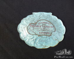 Rare Tole Painted Advertising for Veteran make Prosper Lambert