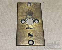 Original Brass Rotax Dashboard Lamp Switch Panel for a Vintage Car