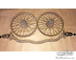 PEUGEOT Front axle with wheels circa 1910