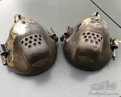 Pair of Bleriot model N°162 headlights.