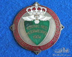 Badge Auto Motorcycle Club Netherlands 1904