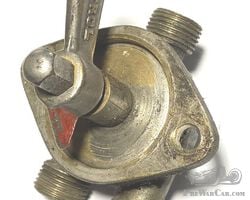 Brass fuel selector tap