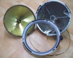 Unknown French or British headlight 25cm. Just one. Cyclecar or Special.