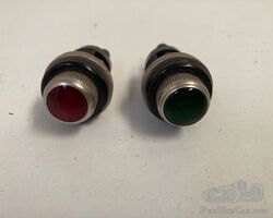 Scintilla dashboard controllights bakelite : colors red and green