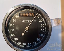 Jaeger 160 km speedometer // 80 mm // in working order