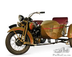 1933 Harley-Davidson Type R avec sidecar - No reserve