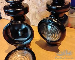 Pair of American Dietz oil sidelights