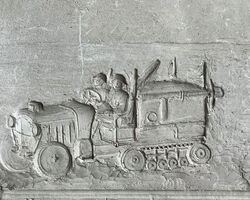 Uniques épreuves en plâtres pour l’élaboration de bas-reliefs « A MONSIEUR ANDRE CITROËN » - circa 1923