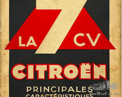 Catalogue CITROËN traction 7cv – aout 1934