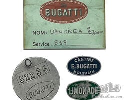 Lot d’objets souvenirs de l’usine BUGATTI