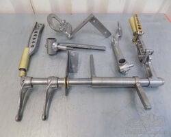 Brake pedal/shaft and handbrake levers