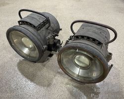Vintage Bleriot headlamps