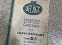 Delage D6 user manual