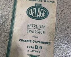 Delage D6 user manual