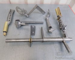 Brake pedal/shaft and handbrake levers