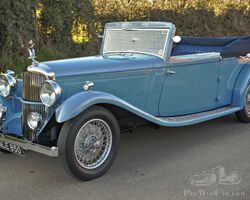 1933 Alvis Crested Eagle Vanden Plas 3 position drophead.