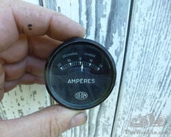 52 mm Sifam Ampmeter Black Dial