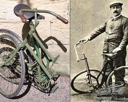 1898-1905 CARRARO ITALIAN MILITARY FOLDING BICYCLE