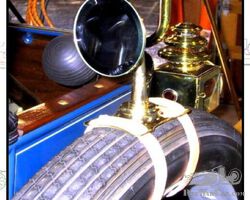 Brass Mirror for a Brass Era Sidemount Tire