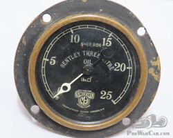 Original 3 litre Bentley oil gauge