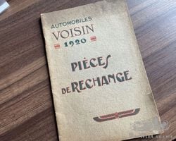 Avions Voisin 1920 parts catalogue