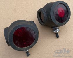 Rubber helmet lights