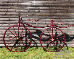 c.1868 Double Steering Velocipede Boneshaker Tandem - SOLD