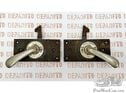Pair of latches and handles for hood or trunk