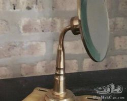 Brass Sidemount Tire Mirror for Brass Era Automobiles
