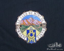 Vintage Enamel Badge Club du Midi de la France