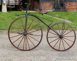 c.1869 English Bone-Shaker Velocipede Bicycle
