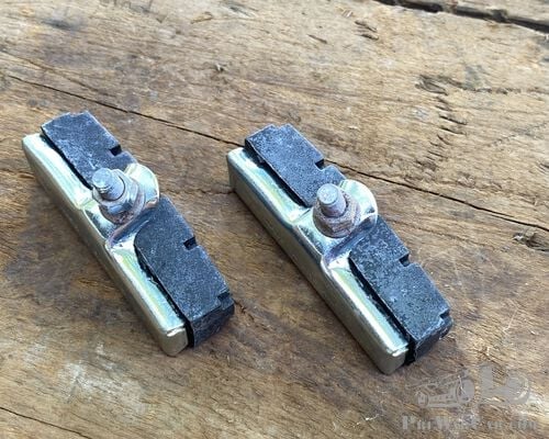 Vintage Bicycle and Early Motorcycle Rod Brake Blocks - 60mm Curved