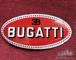 Vintage Bugatti Radiator Badge square dot suit Type 23, 30 35 37 etc