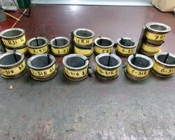 Crankshaft bearings and sims, bronze/copper outer housing, for Rolls-Royce Silver Ghost