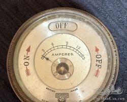 Vintage Smiths Ammeter/switch VSCC Bentley Alvis Rolls Royce MG Austin Riley