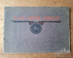 Black Motor Vehicles Catalogue - 1908
