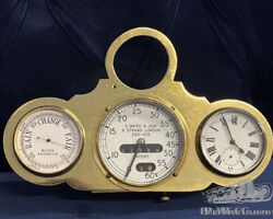 S Smith & Sons Carriage Speedometer & Gauges Brass Edwardian Horseless Veteran