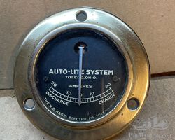 Brass amp meter