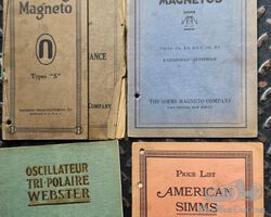 Original Early Magneto Literature from Simms, Berling. Kingston etc.