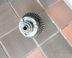 Austin Seven differential cage with crownwheel, period 1920s,
