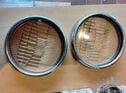 Ford Model A headlight rims with original glasses
