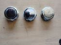 Three new old stock chromed caps for Model A Fords
