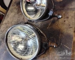 Very rare pair of very large Zeiss headlights