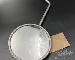 Large Nickel Side Mirror for Vintage Car
