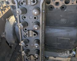 MG N engine block with K cylinder head and MG Tigress cylinder head with engine block